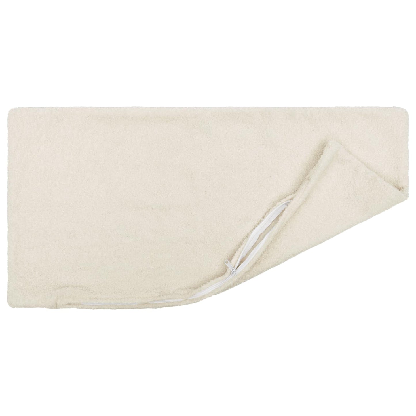 Pudebetræk 6 pcs HEERLEN Cremefarvet 40 x 80 cm Bouclé