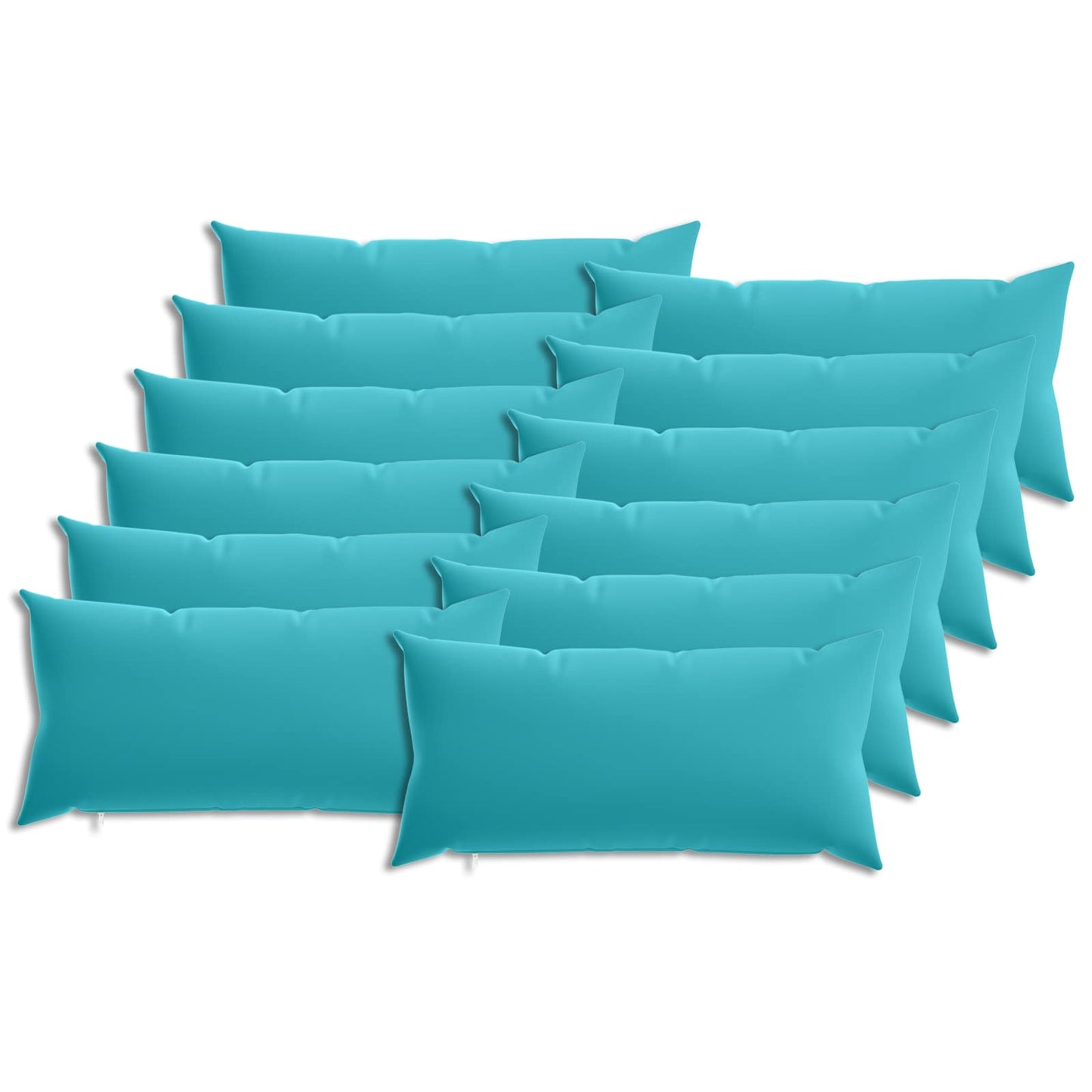 Pudebetræk 12 pcs HEERLEN Turkis 40 x 80 cm Polyester