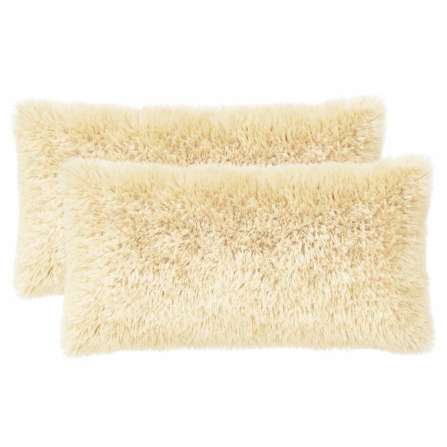 Pudebetræk 2 pcs HEERLEN Cremefarvet 40 x 80 cm PV Fleece