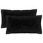 Pudebetræk 2 pcs HEERLEN Sort 40 x 80 cm PV Fleece
