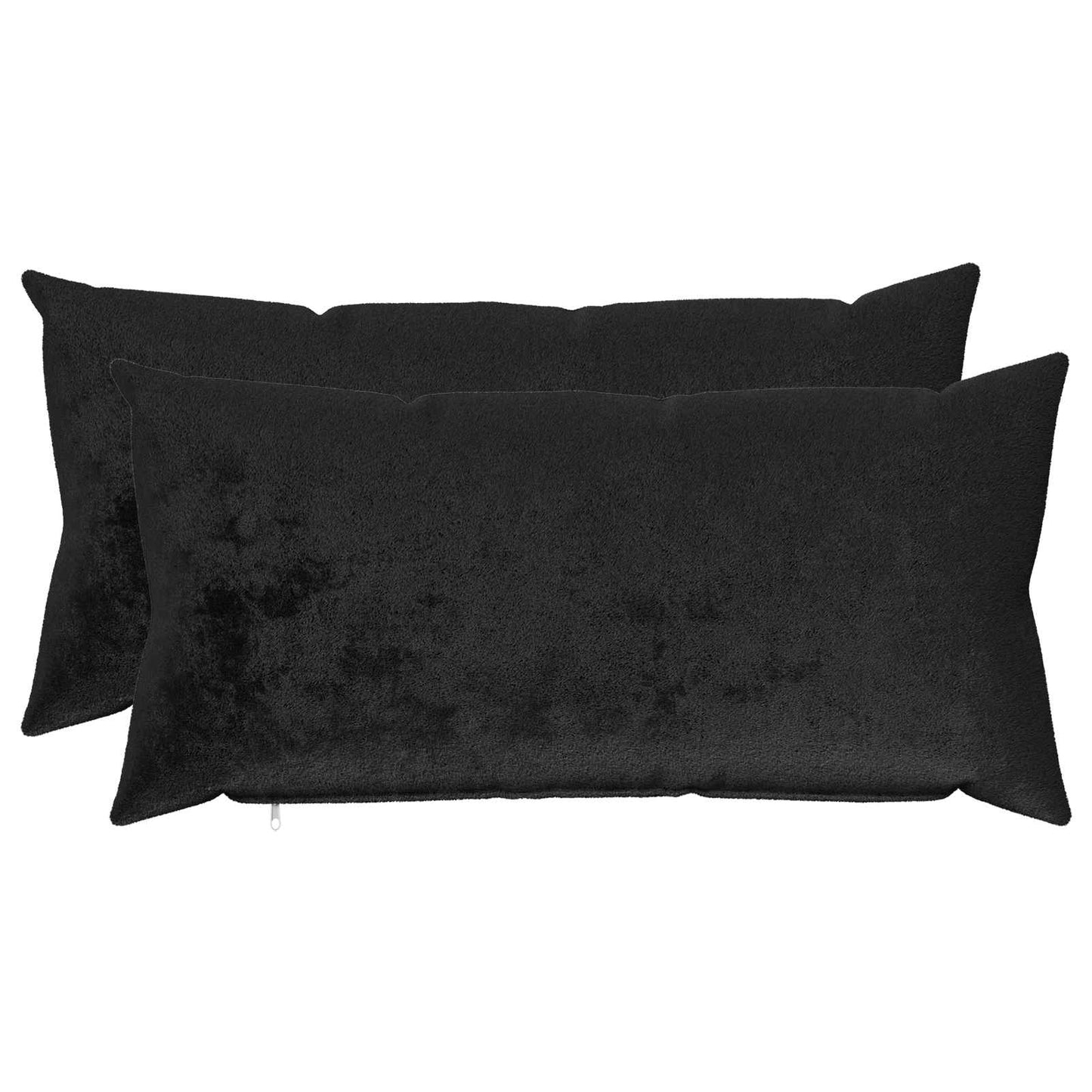 Pudebetræk 2 pcs HEERLEN Sort 40 x 80 cm Flannel