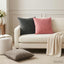 Pudebetræk 12 pcs HEERLEN Lysegrå 50 x 50 cm Fløjl