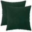 Pudebetræk 2 pcs HEERLEN Mørkegrøn 45 x 45 cm Fløjl