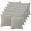 Pudebetræk 12 pcs HEERLEN Grå 45 x 45 cm Polyester