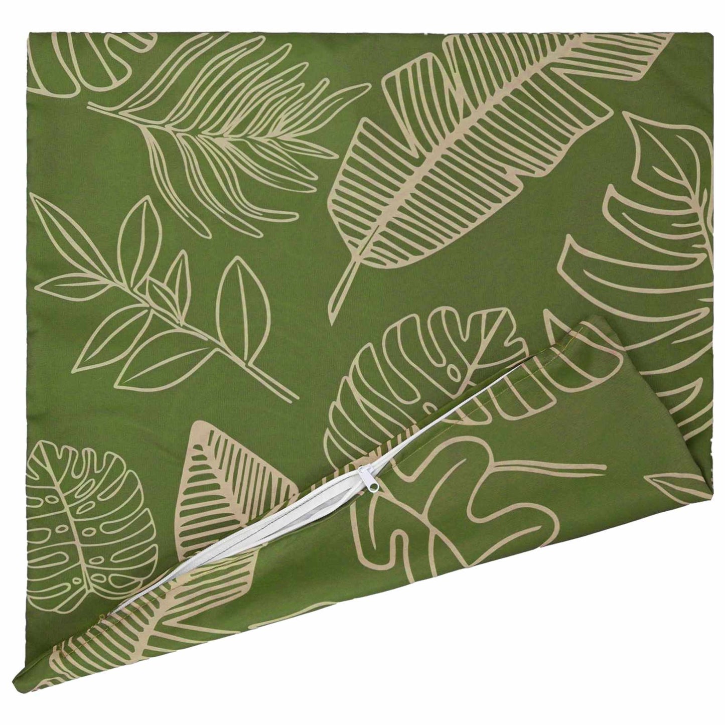 Pudebetræk 12 pcs HEERLEN Bladdesign 45 x 45 cm Polyester