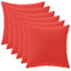 Pudebetræk 6 pcs HEERLEN Rød 45 x 45 cm Polyester