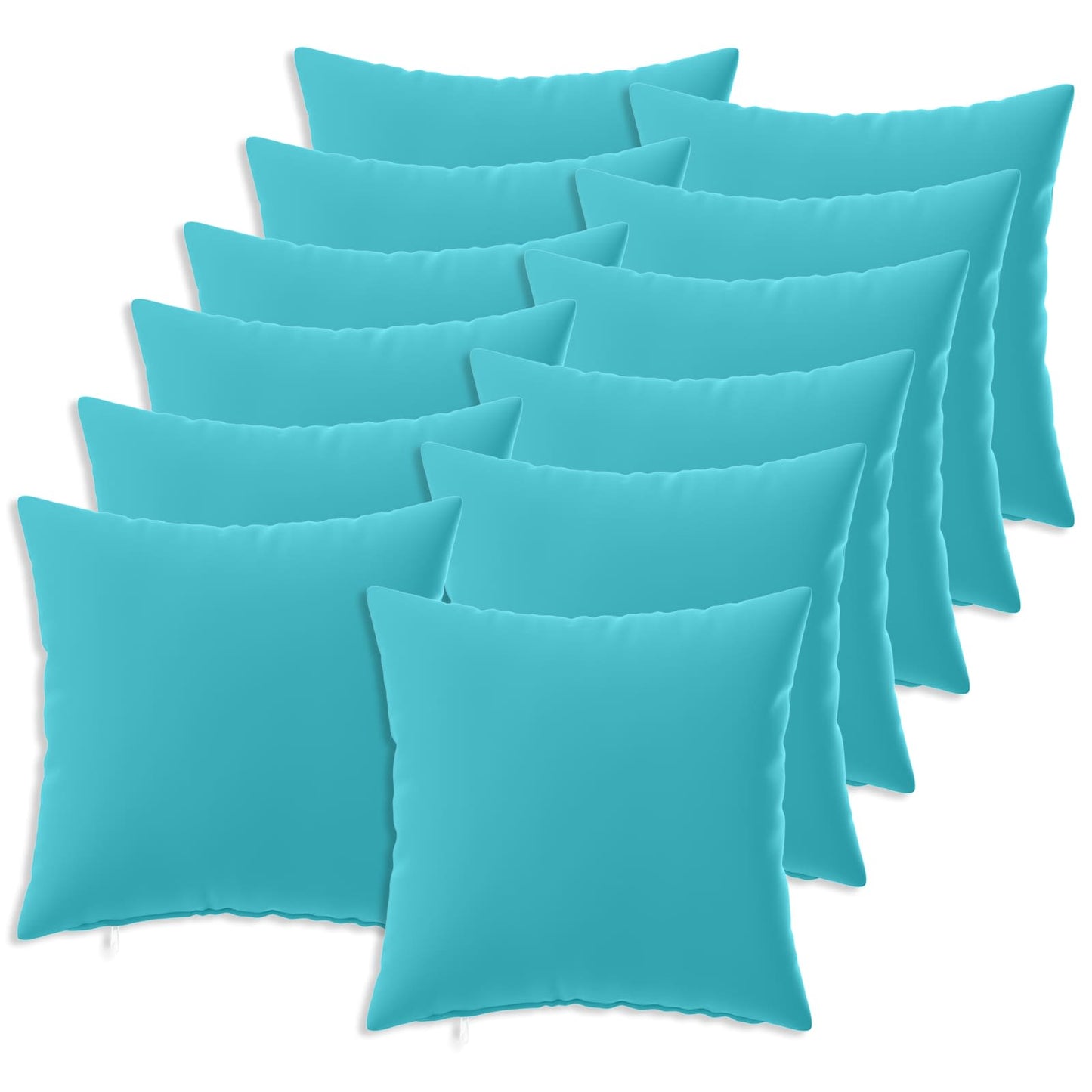 Pudebetræk 12 pcs HEERLEN Turkis 45 x 45 cm Polyester