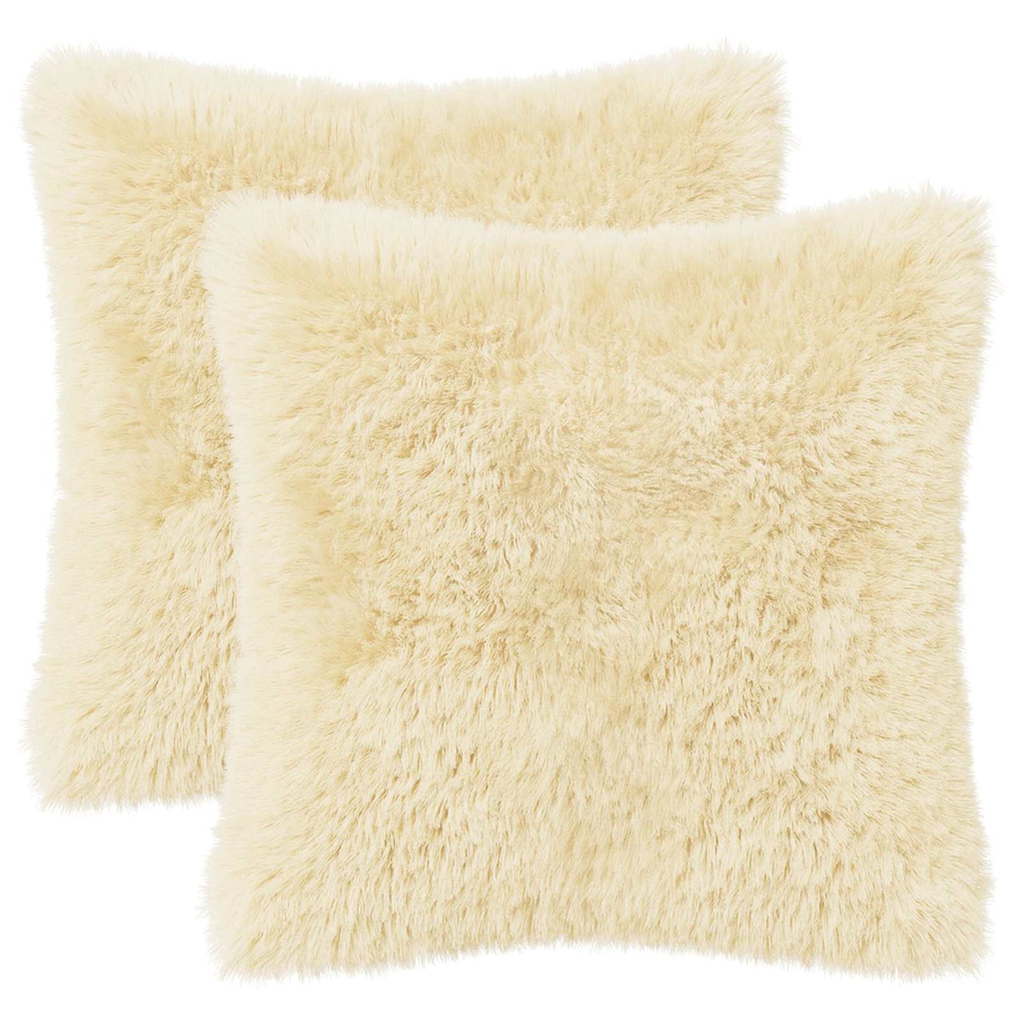 Pudebetræk 2 pcs HEERLEN Cremefarvet 45 x 45 cm PV Fleece