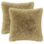 Pudebetræk 2 pcs HEERLEN Lys grøn 45 x 45 cm PV Fleece