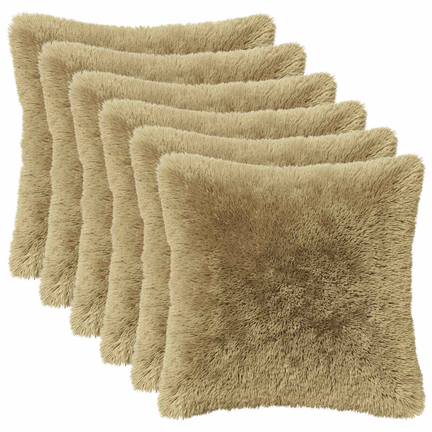 Pudebetræk 6 pcs HEERLEN Lys grøn 45 x 45 cm PV Fleece