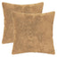 Pudebetræk 2 stk. HEERLEN Gråbrun 45 x 45 cm Faux Kanin Pels