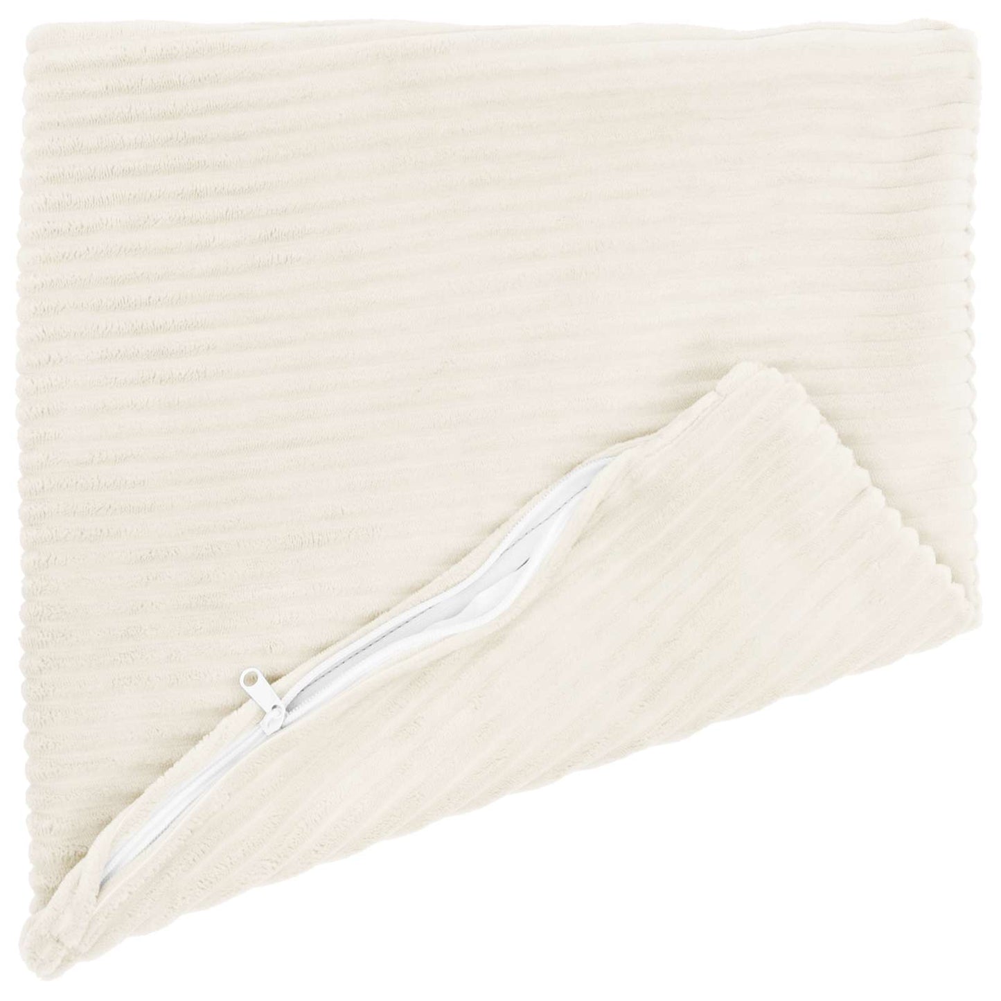 Pudebetræk 6 pcs HEERLEN Cremefarvet 50 x 50 cm cordfløjl