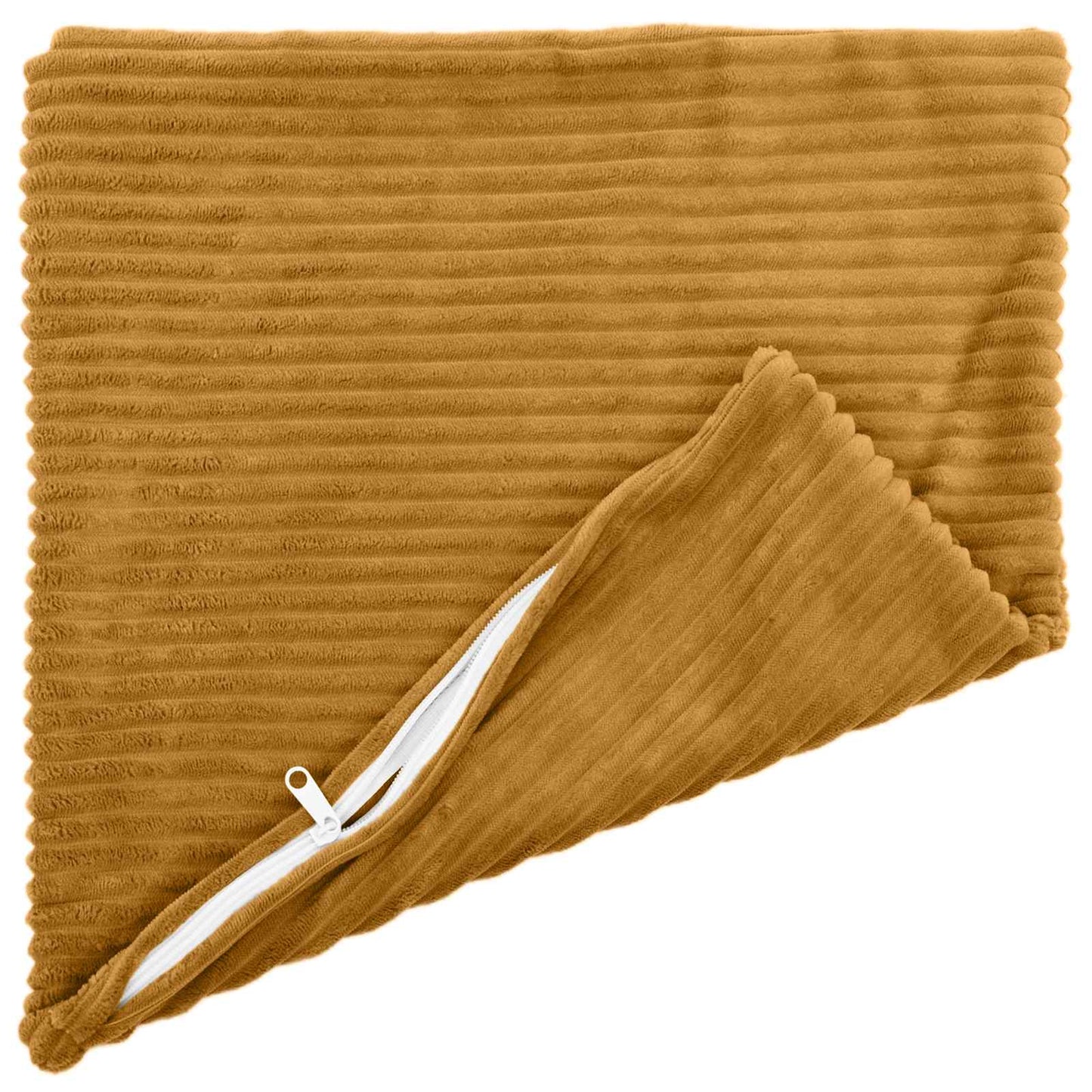 Pudebetræk 12 pcs HEERLEN Gul 50 x 50 cm cordfløjl