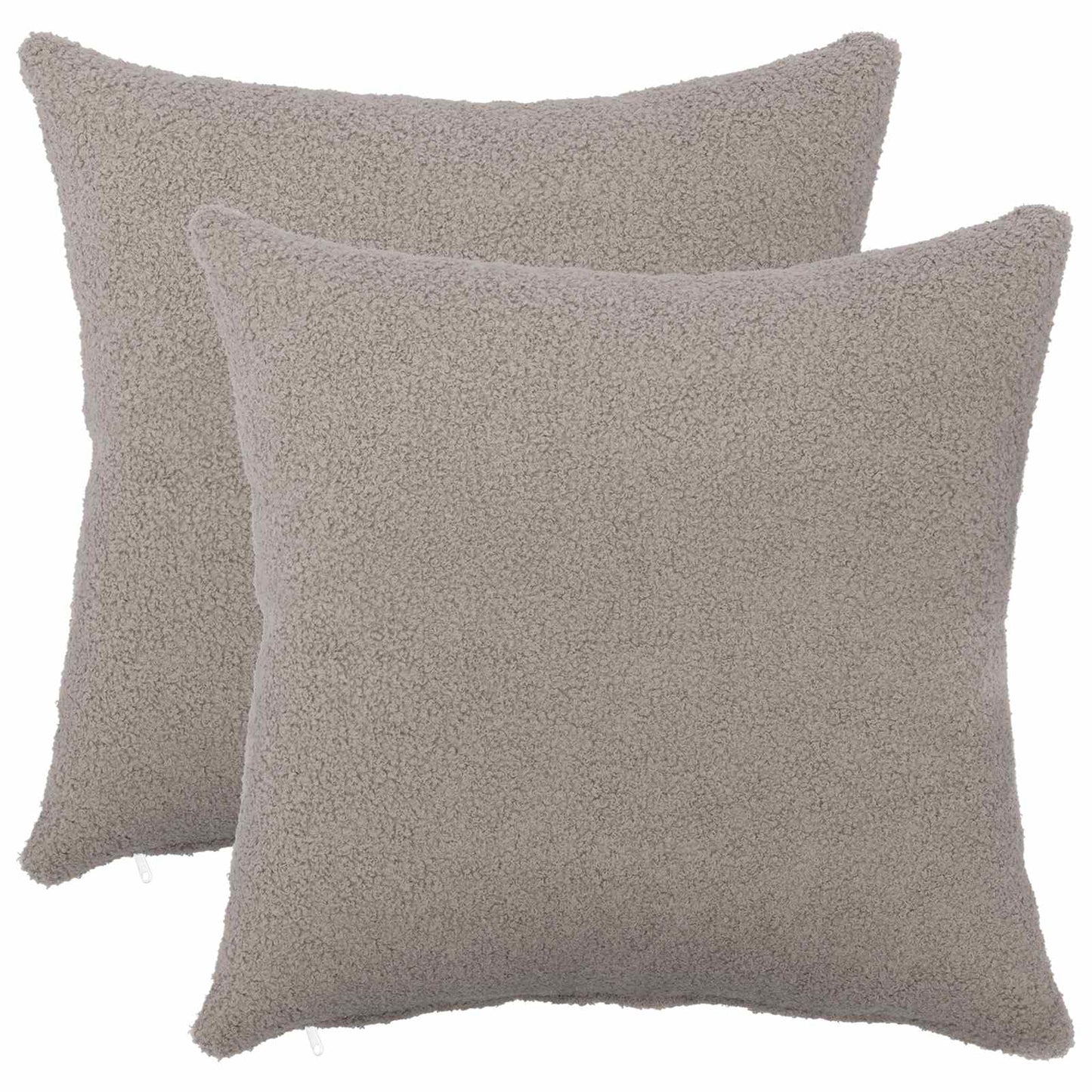 Pudebetræk 2 pcs HEERLEN Lysegrå 50 x 50 cm Bouclé