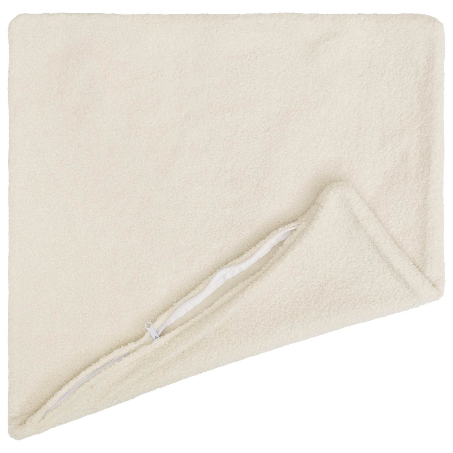 Pudebetræk 6 pcs HEERLEN Cremefarvet 50 x 50 cm Bouclé
