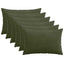 Pudebetræk 6 pcs HEERLEN Grøn 50 x 70 cm cordfløjl