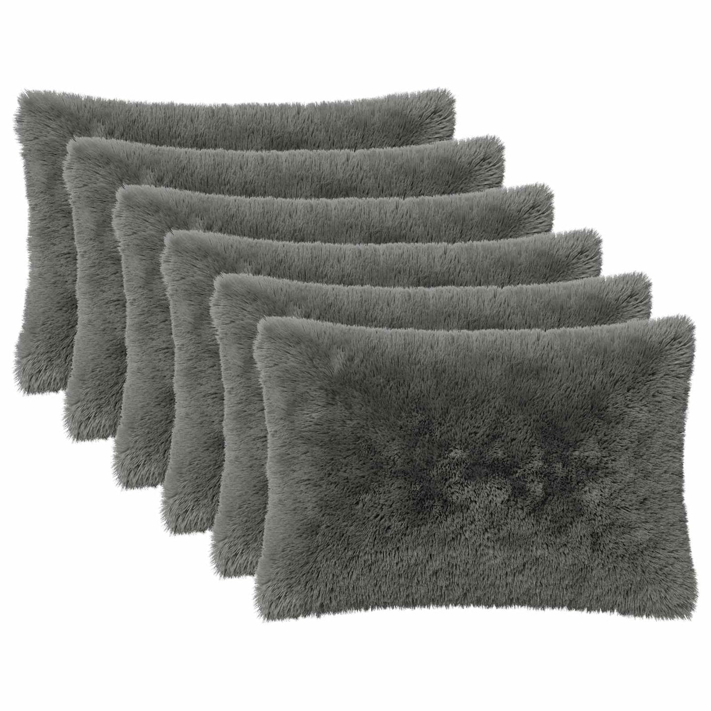 Pudebetræk 6 pcs HEERLEN Lysegrå 50 x 70 cm PV Fleece