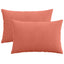 Pudebetræk 2 pcs HEERLEN Rød orange 50 x 75 cm cordfløjl