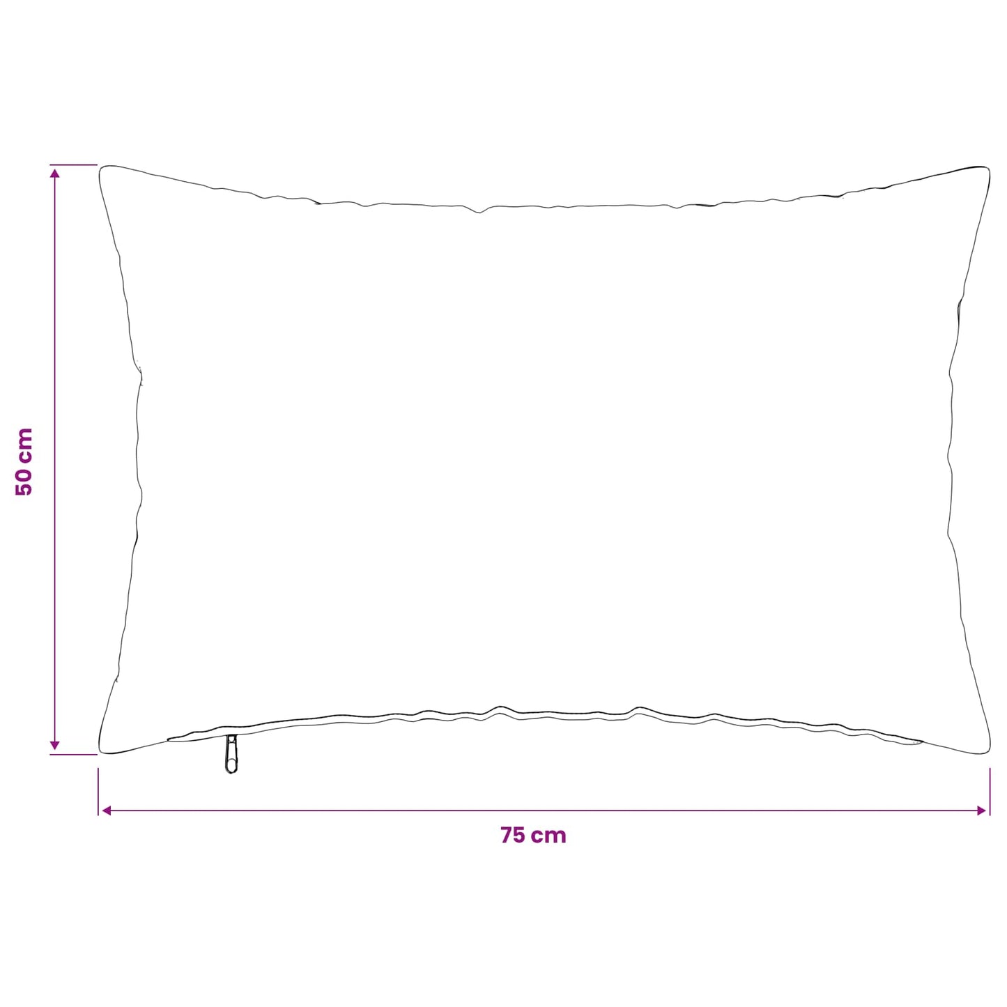 Pudebetræk 6 pcs HEERLEN Mørkegrå 50 x 75 cm Bouclé