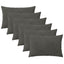 Pudebetræk 6 pcs HEERLEN Mørkegrå 50 x 80 cm Fløjl