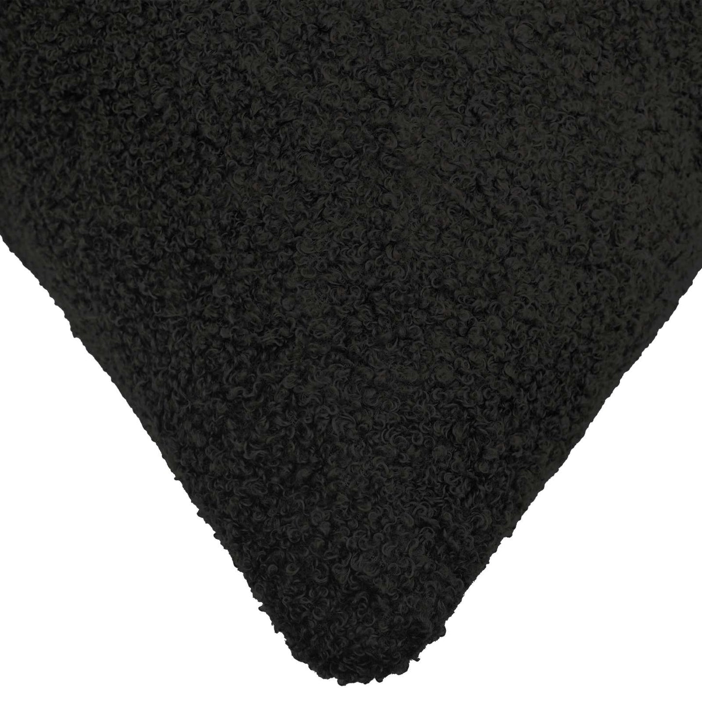 Pudebetræk 6 pcs HEERLEN Sort 50 x 80 cm Bouclé