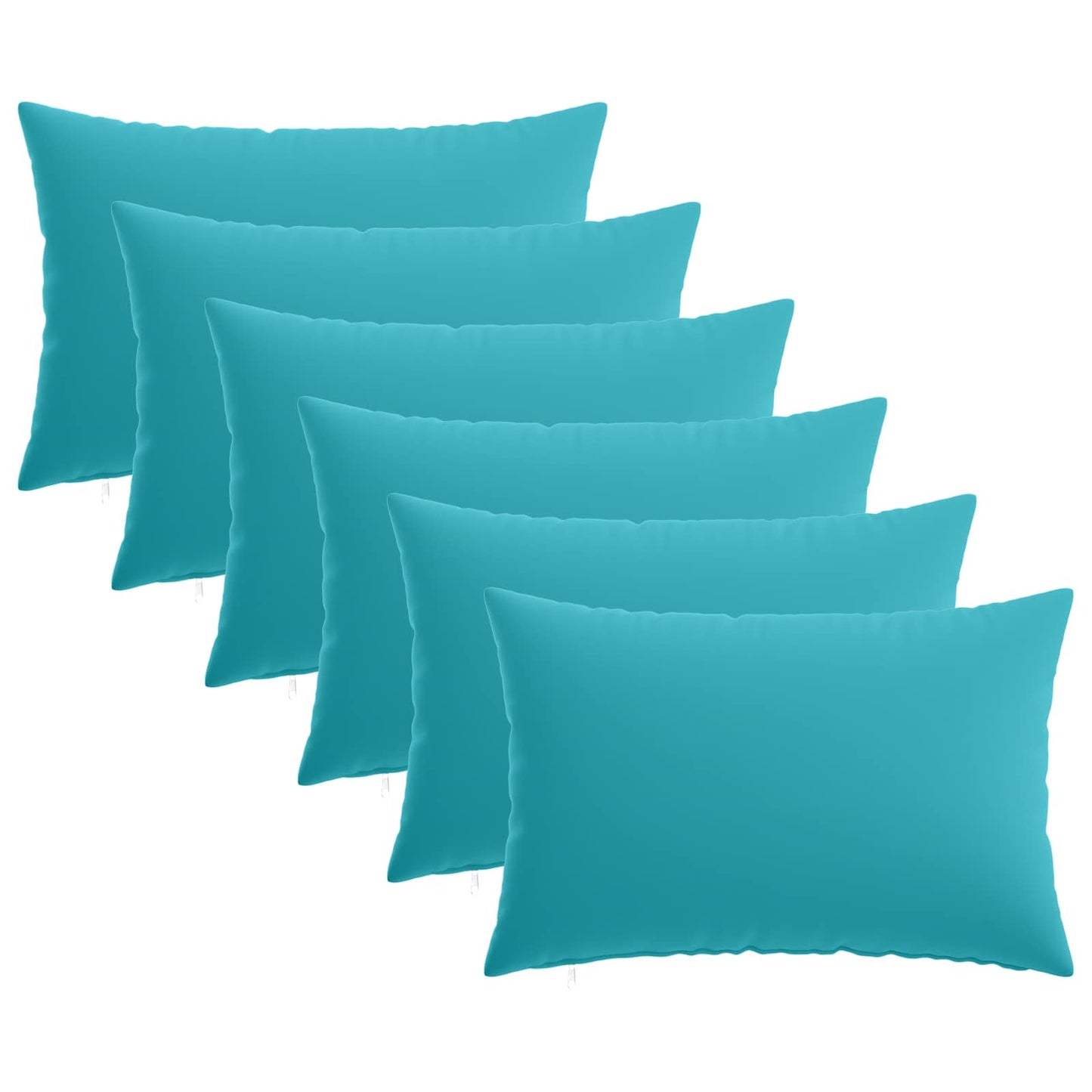 Pudebetræk 6 pcs HEERLEN Turkis 50 x 80 cm Polyester