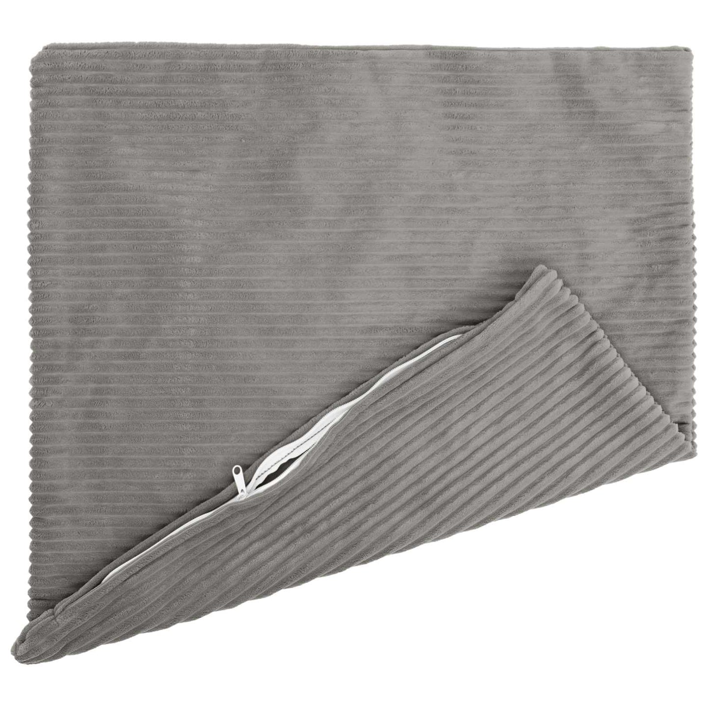 Pudebetræk 2 pcs HEERLEN Lysegrå 55 x 55 cm cordfløjl