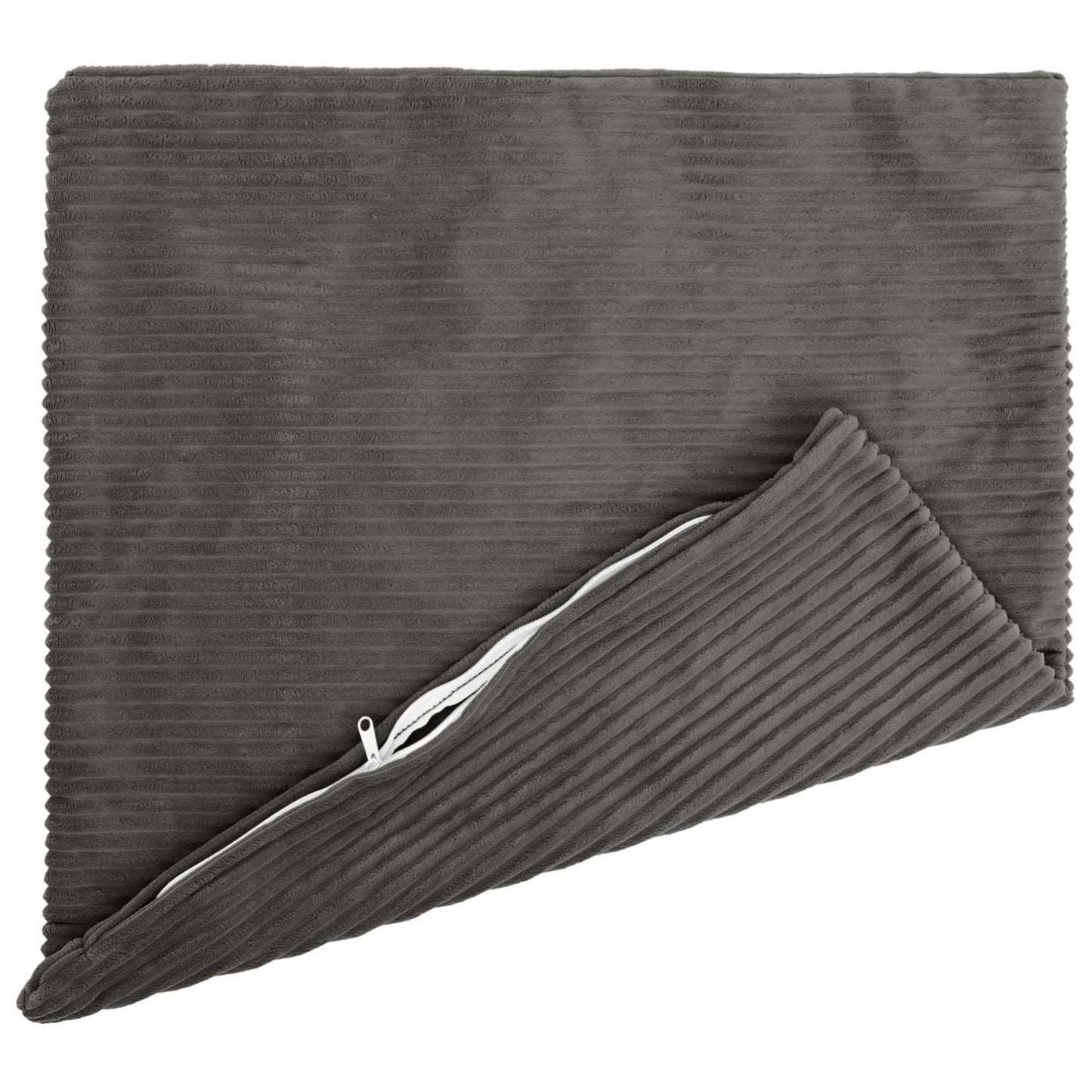 Pudebetræk 6 pcs HEERLEN Mørkegrå 55 x 55 cm cordfløjl