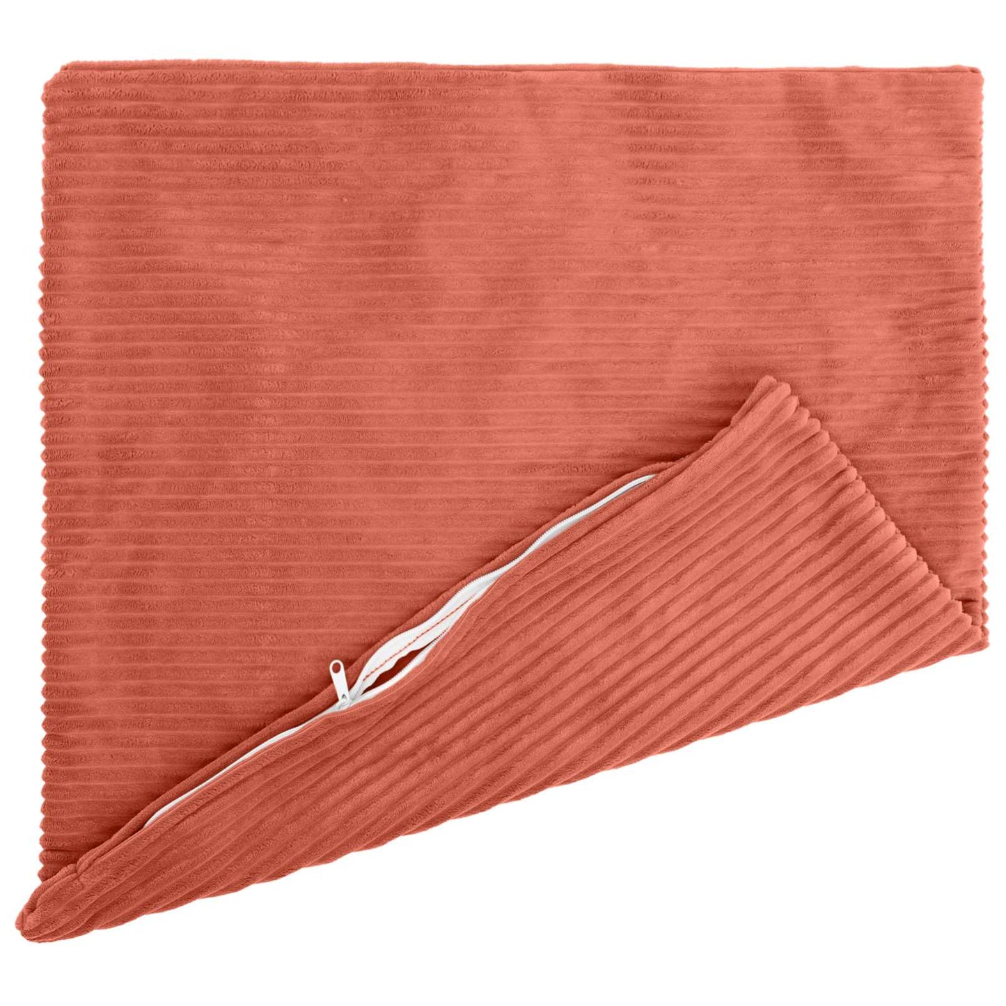 Pudebetræk 6 pcs HEERLEN Rød orange 55 x 55 cm cordfløjl