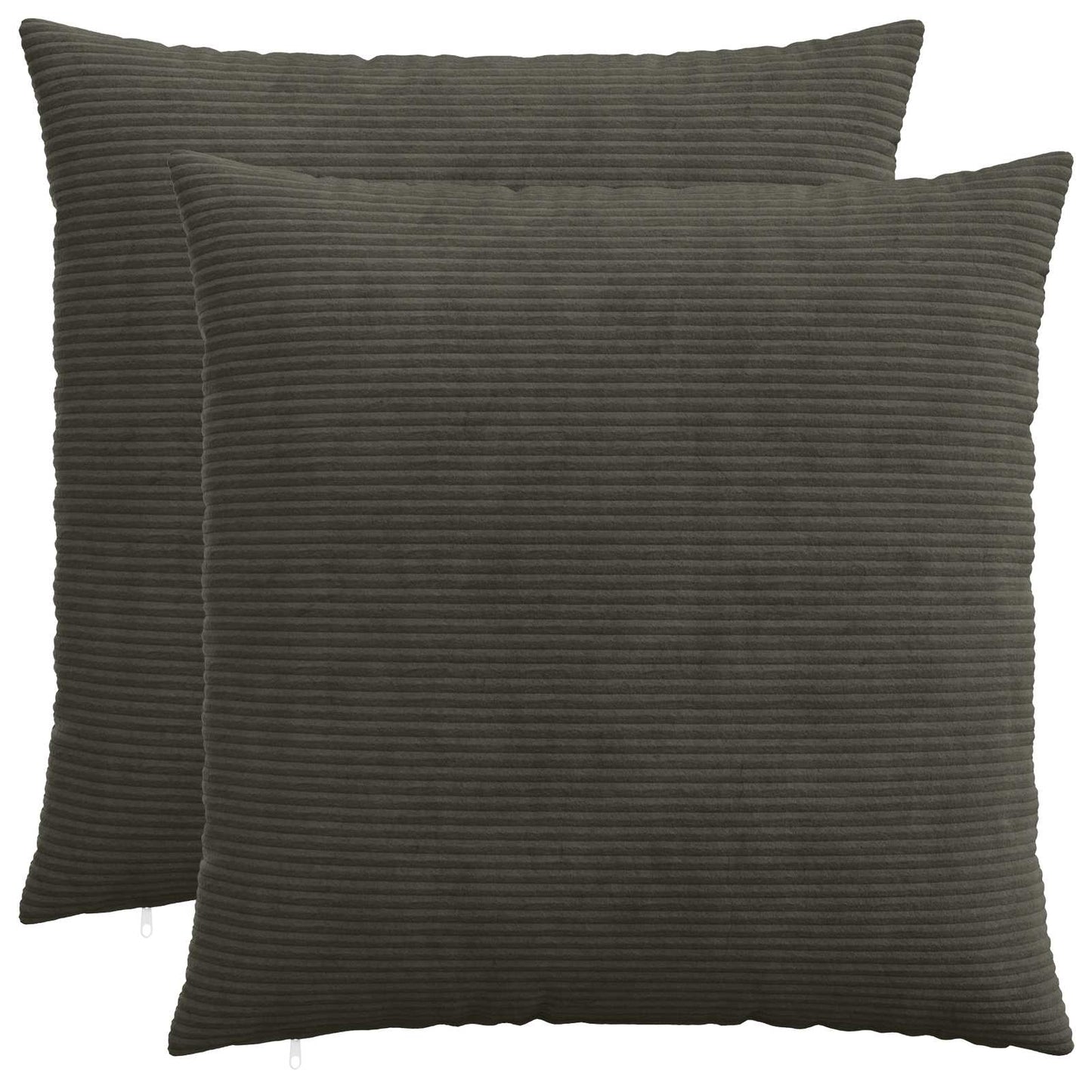 Pudebetræk 2 pcs HEERLEN Antracit 55 x 55 cm cordfløjl