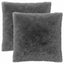 Pudebetræk 2 pcs HEERLEN Lysegrå 55 x 55 cm PV Fleece
