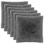 Pudebetræk 6 pcs HEERLEN Lysegrå 55 x 55 cm PV Fleece