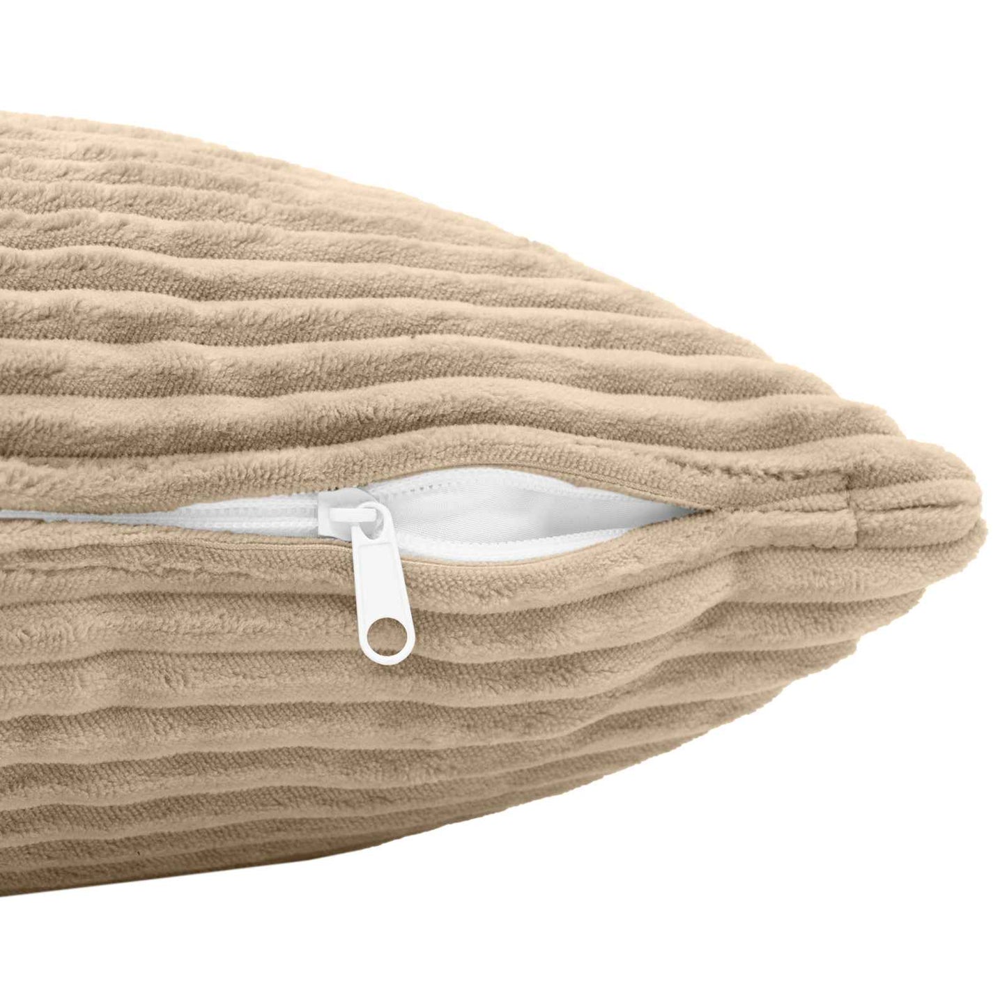 Pudebetræk 2 pcs HEERLEN Gråbrun 60 x 60 cm cordfløjl