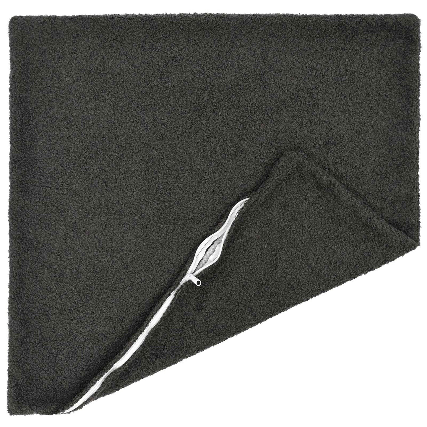 Pudebetræk 2 pcs HEERLEN Mørkegrå 60 x 60 cm Bouclé