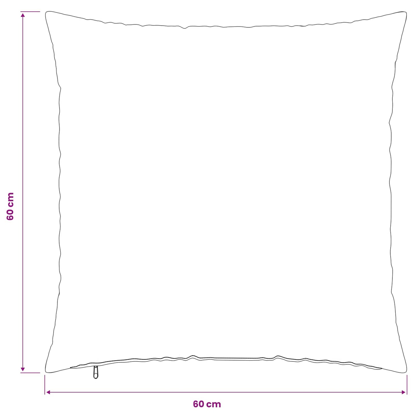 Pudebetræk 6 pcs HEERLEN Gråbrun 60 x 60 cm PV Fleece
