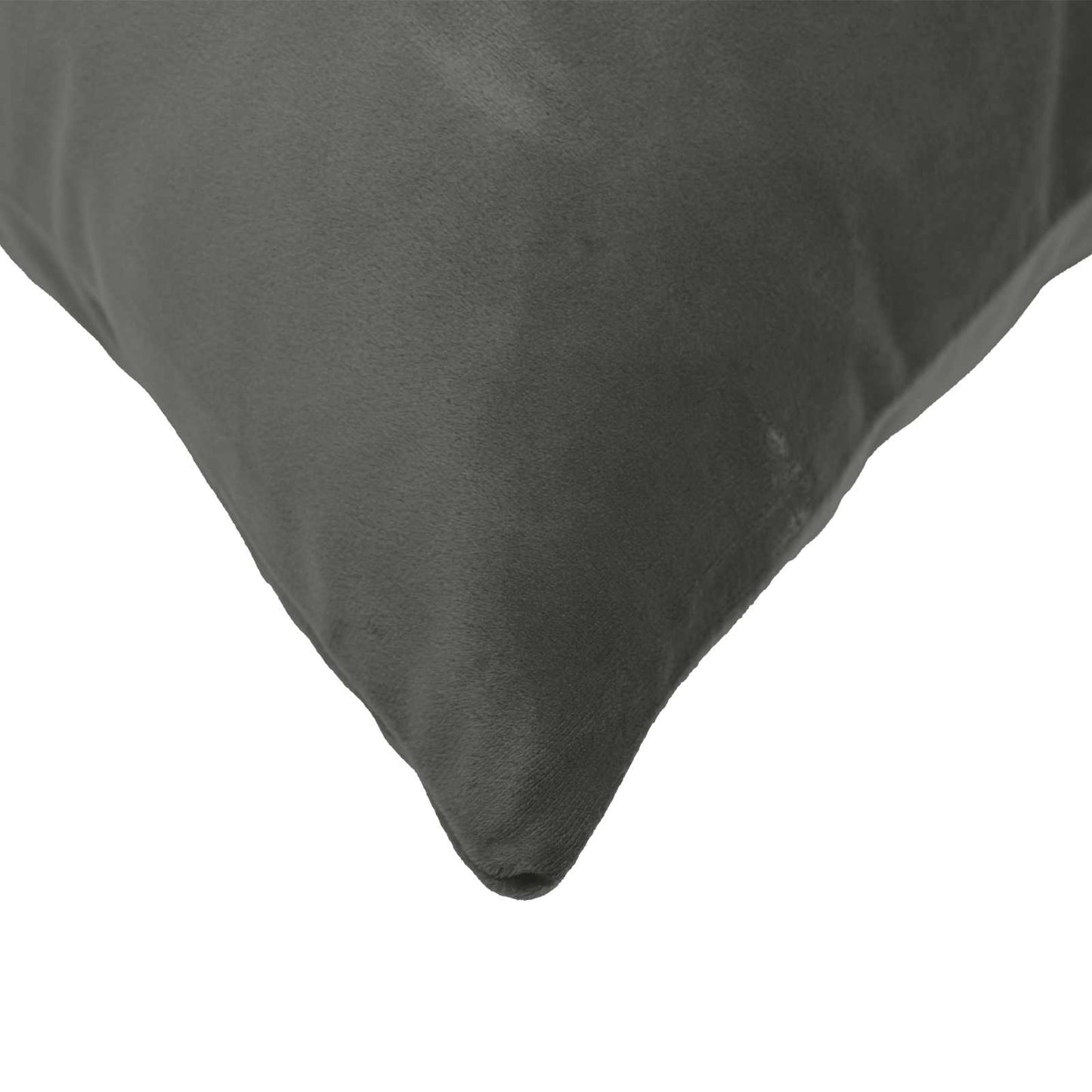 Pudebetræk 2 pcs HEERLEN Mørkegrå 65 x 65 cm Fløjl