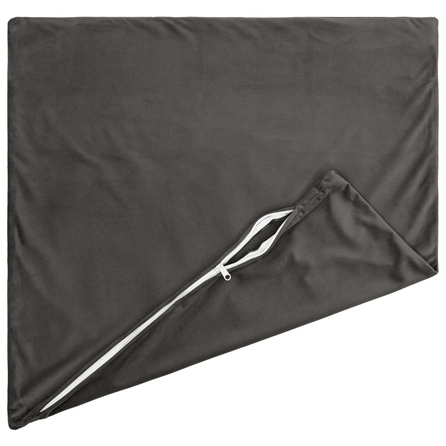 Pudebetræk 2 pcs HEERLEN Mørkegrå 65 x 65 cm Fløjl
