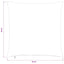 Pudebetræk 6 pcs HEERLEN Cremefarvet 65 x 65 cm cordfløjl