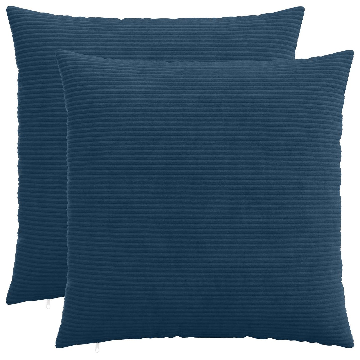 Pudebetræk 2 pcs HEERLEN Mørkeblå 65 x 65 cm cordfløjl
