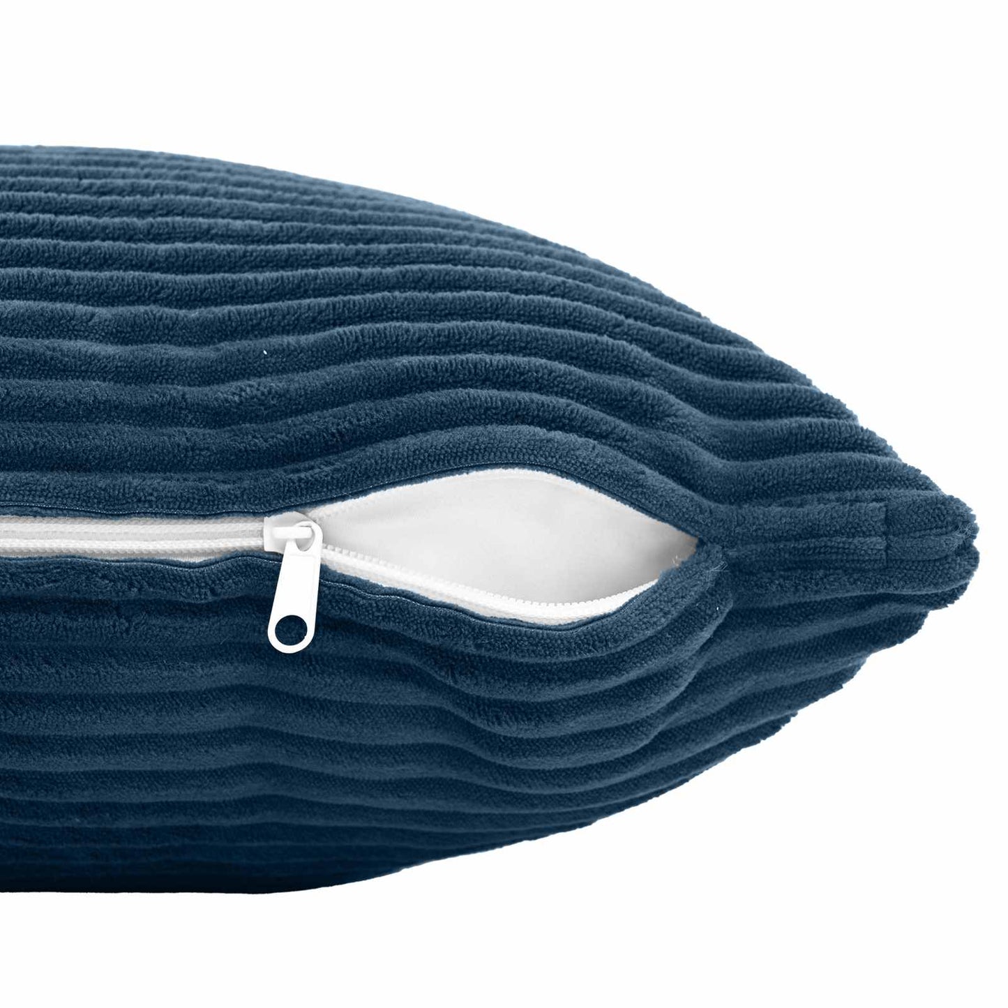Pudebetræk 6 pcs HEERLEN Mørkeblå 65 x 65 cm cordfløjl