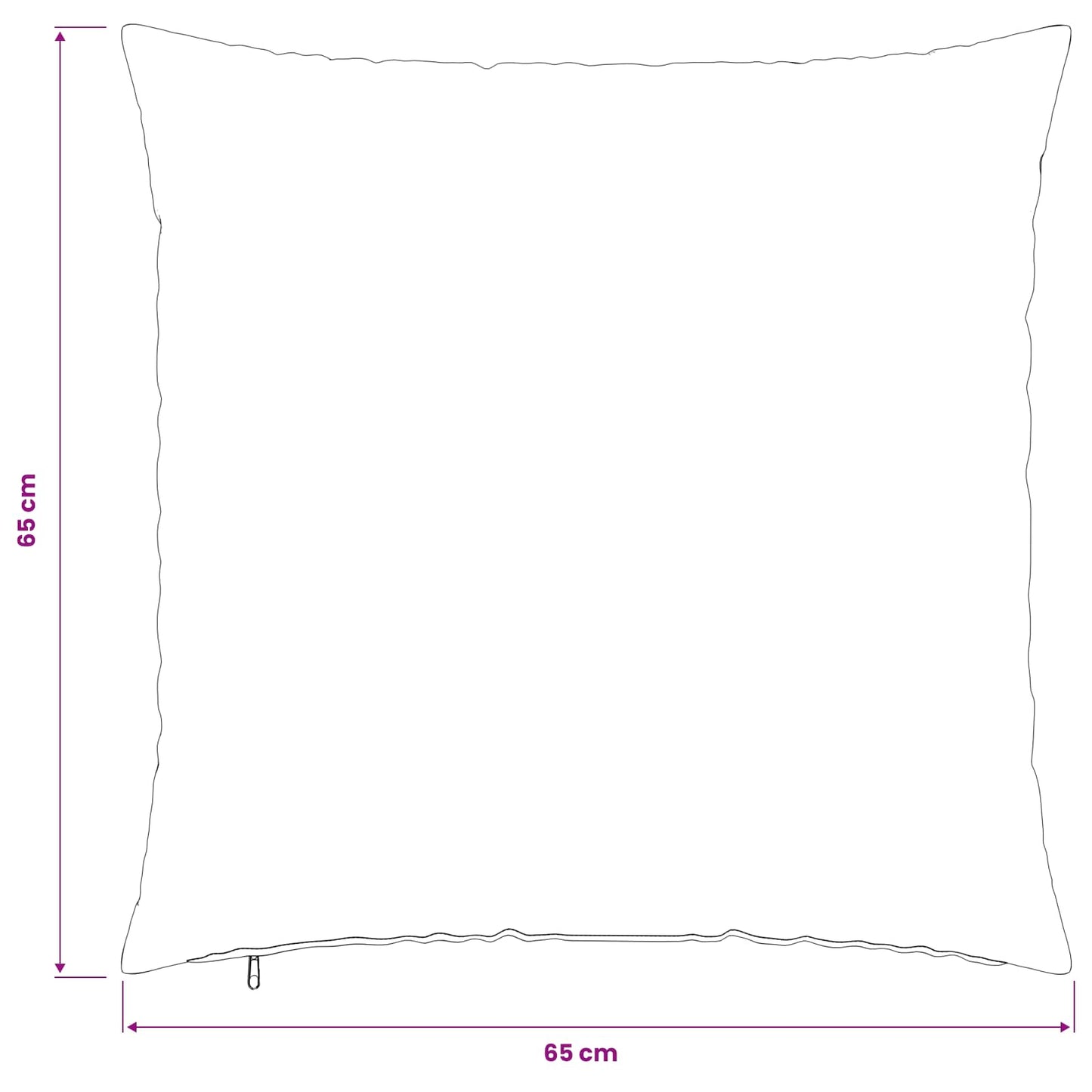 Pudebetræk 2 pcs HEERLEN Lyserød 65 x 65 cm Bouclé