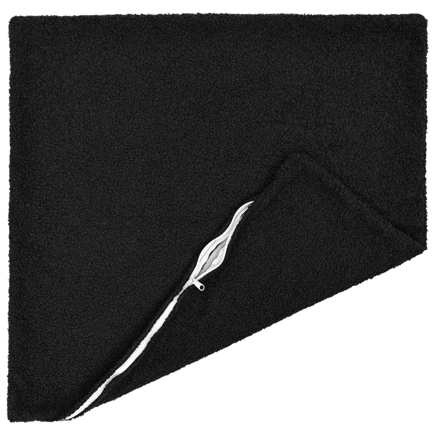 Pudebetræk 6 pcs HEERLEN Sort 65 x 65 cm Bouclé