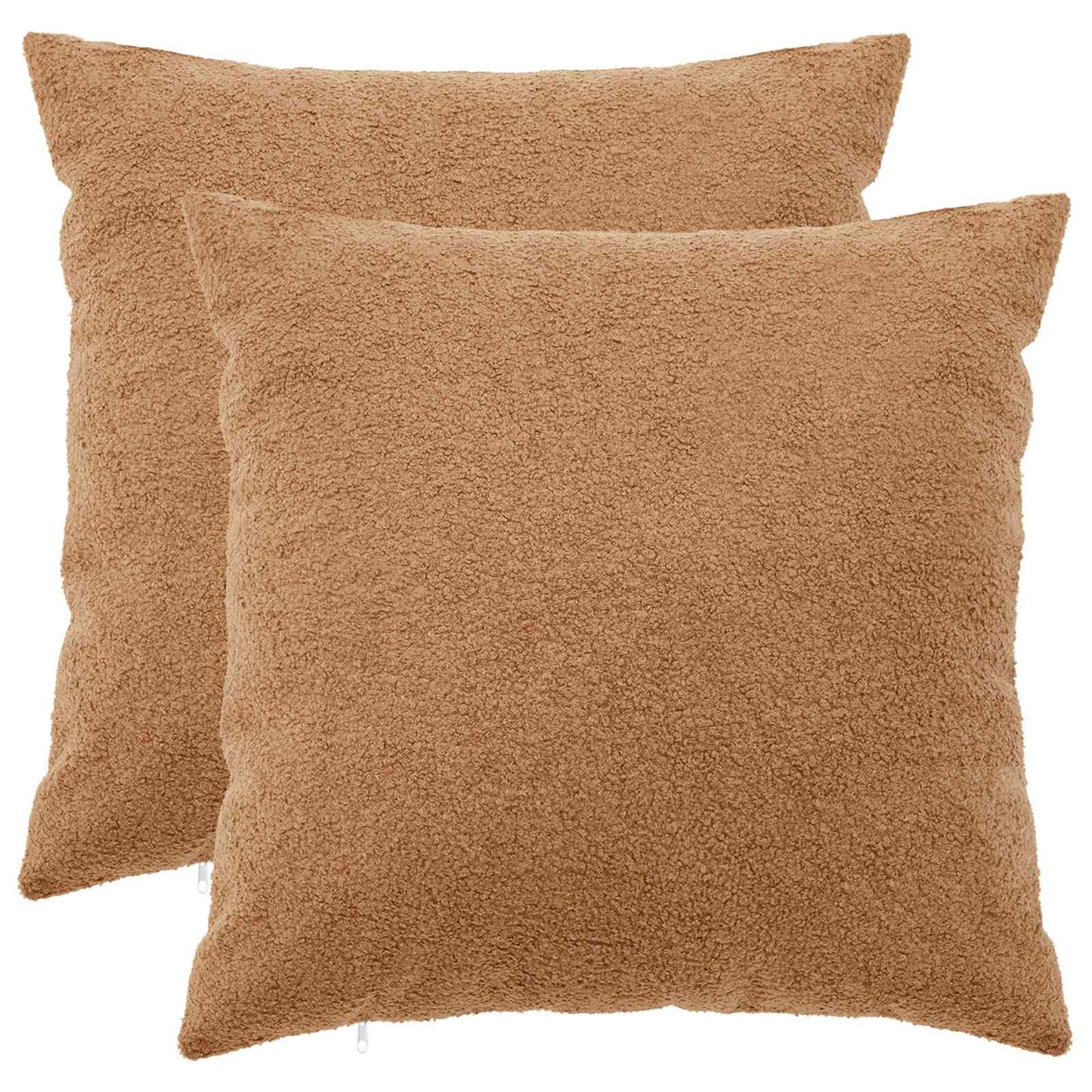 Pudebetræk 2 pcs HEERLEN Beige 65 x 65 cm Bouclé