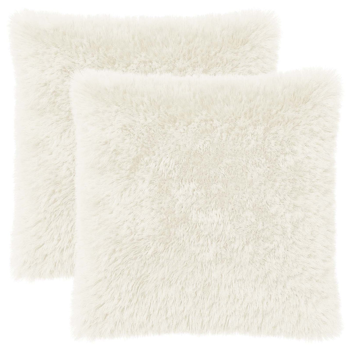 Pudebetræk 2 pcs HEERLEN Hvid 65 x 65 cm PV Fleece