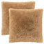 Pudebetræk 2 pcs HEERLEN Gråbrun 65 x 65 cm PV Fleece