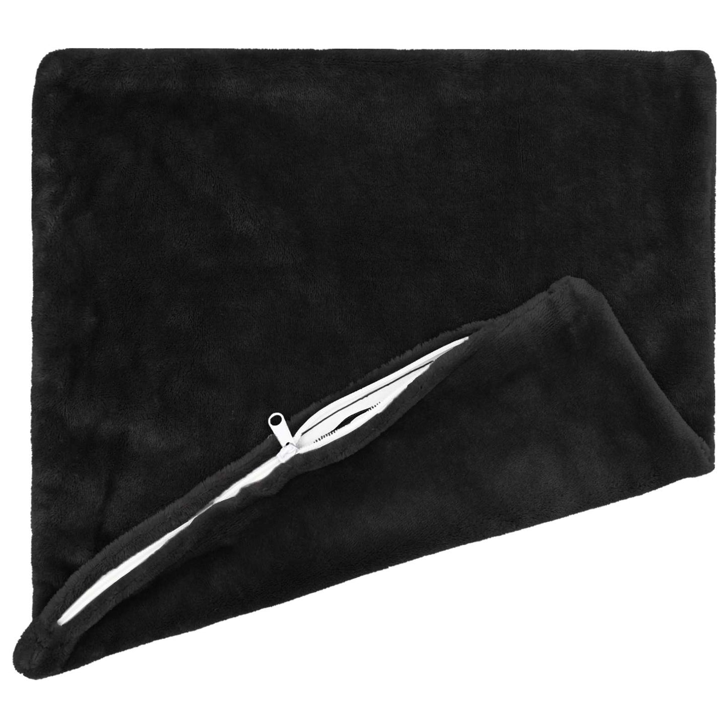 Pudebetræk 6 pcs HEERLEN Sort 65 x 65 cm Flannel
