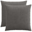 Pudebetræk 2 pcs HEERLEN Mørkegrå 70 x 70 cm cordfløjl