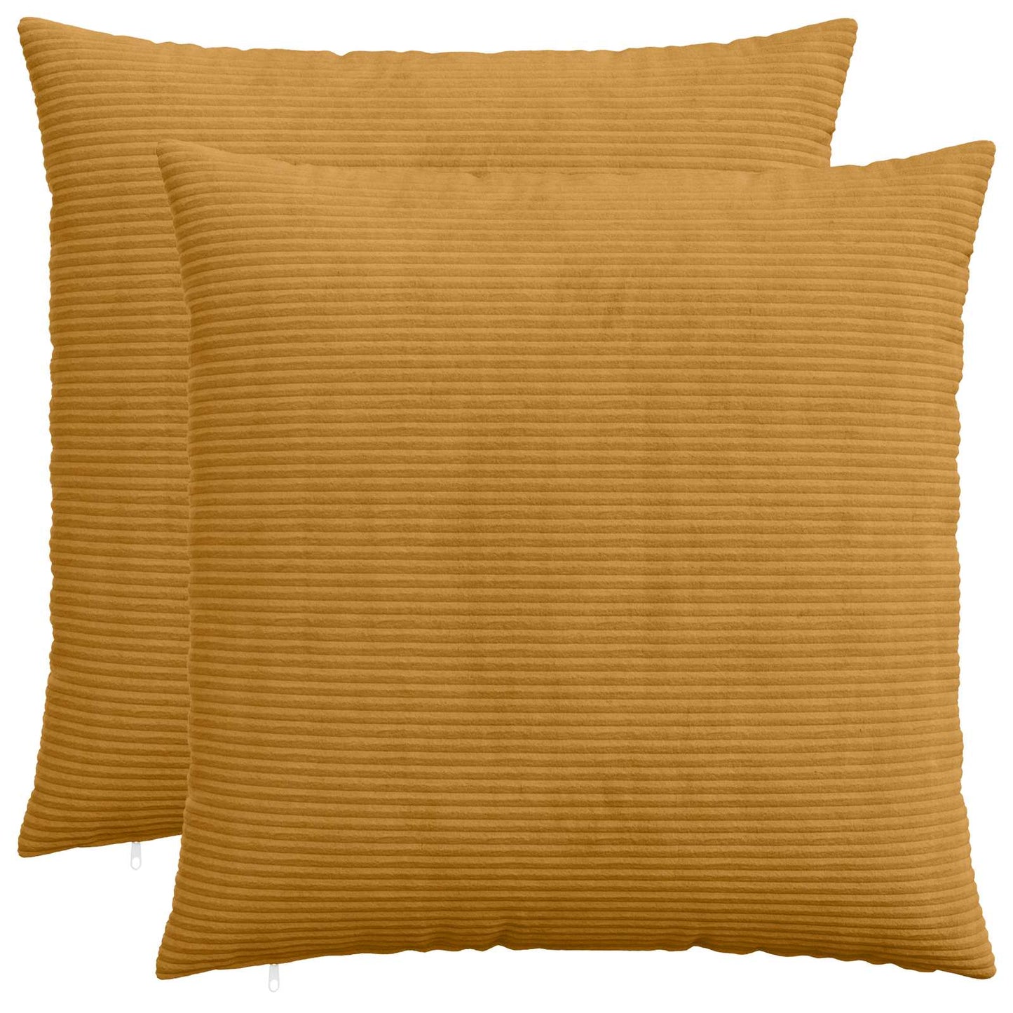 Pudebetræk 2 pcs HEERLEN Gul 70 x 70 cm cordfløjl