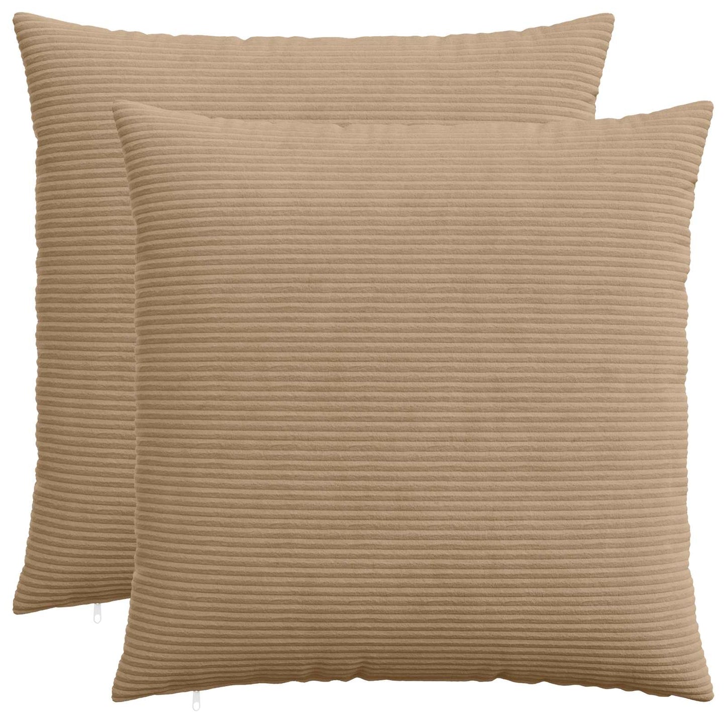 Pudebetræk 2 pcs HEERLEN Brun 70 x 70 cm cordfløjl