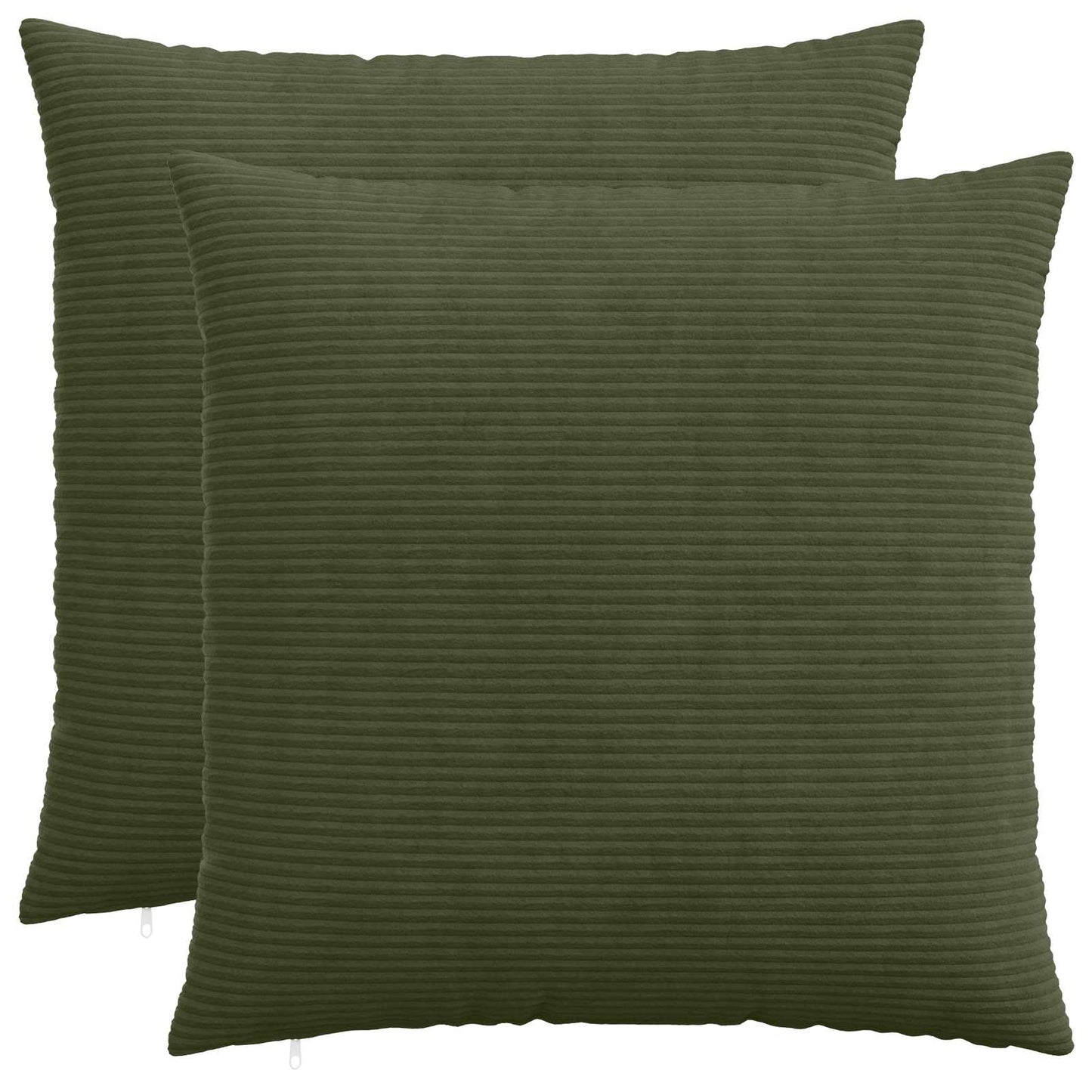 Pudebetræk 2 pcs HEERLEN Grøn 70 x 70 cm cordfløjl